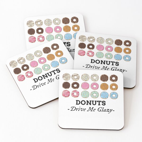 Item preview, Donuts Drive Me Glazy Donut Lovers Design Baked Goods Funny Bakery Donut Shop Foodie Design designed and sold by adrogers.