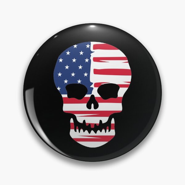 Item preview, USA, skull, America, USA flag, gift idea designed and sold by ThommyBLN.