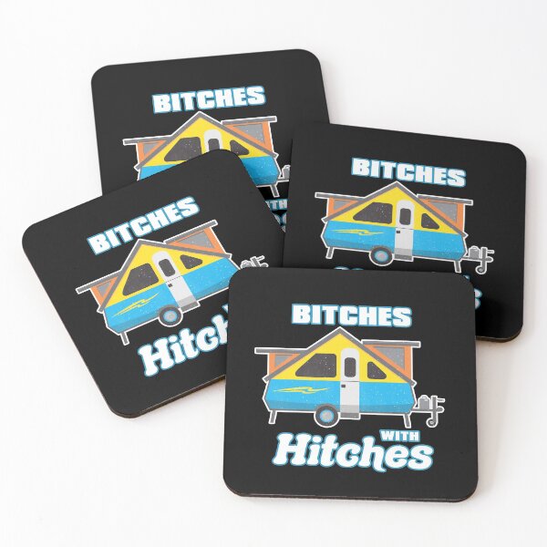 Item preview, Bitches With Hitches - A Frame Pop Up Camper designed and sold by scribblepunch.