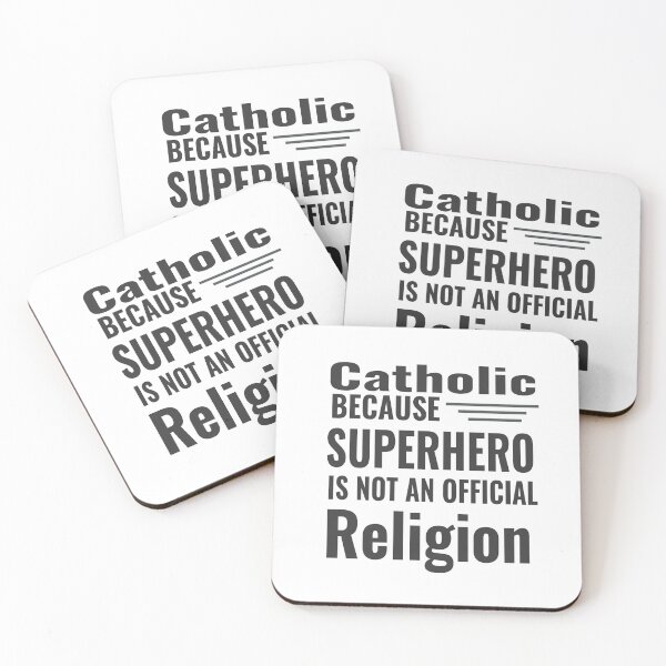 Item preview, Catholic Because Superhero Is Not An Official Religion designed and sold by lifeofbright.