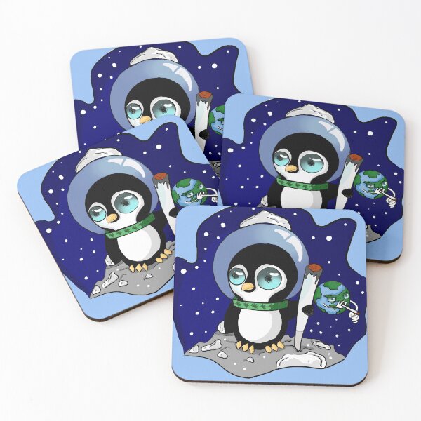 Item preview, penguin conquests space with weed trip designed and sold by CoolBar.