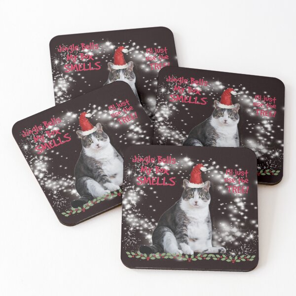 Item preview, Funny Christmas gift, Jingle Bells, my Box Smells, nasty cats, cat lovers, cat haters designed and sold by MeatyWildman.