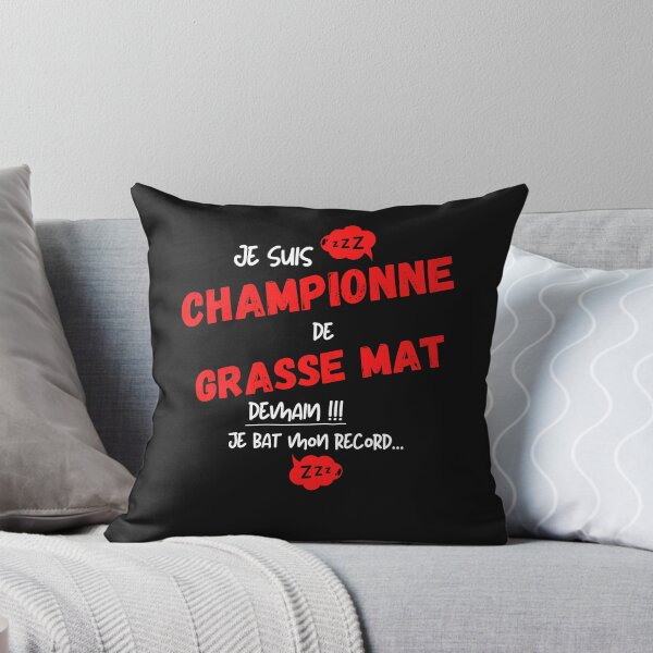 Aperçu de l'œuvre Championne de grasse mat Humour créée et vendue par JuanKas.