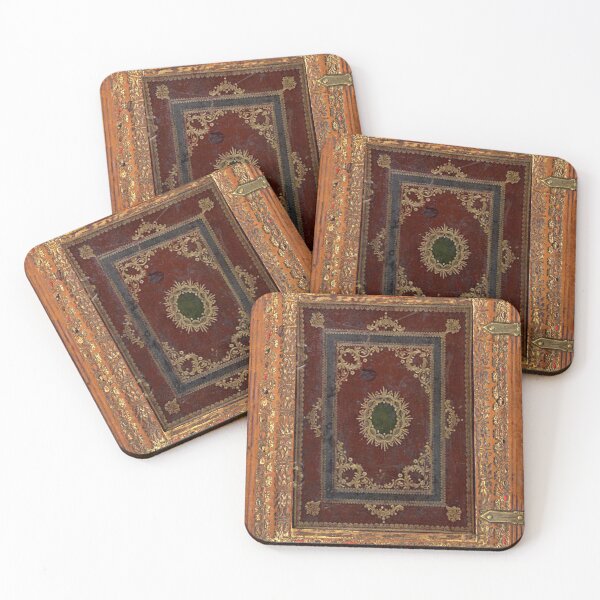 Item preview, Old Engraved Decorated Leather Book Cover designed and sold by JoolyA.