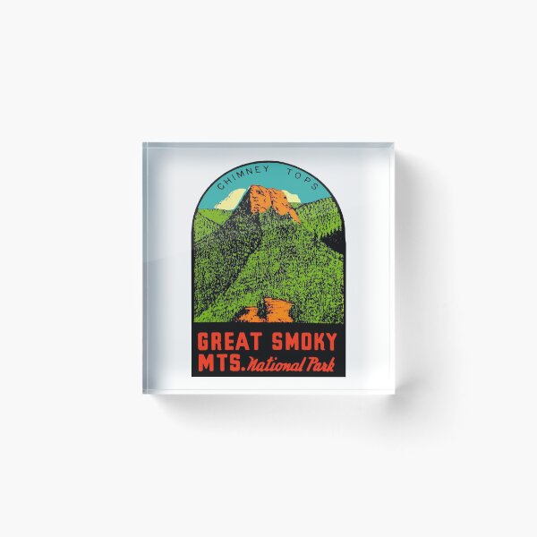 Item preview, Great Smoky Mountains National Park Vintage Travel Decal designed and sold by hilda74.