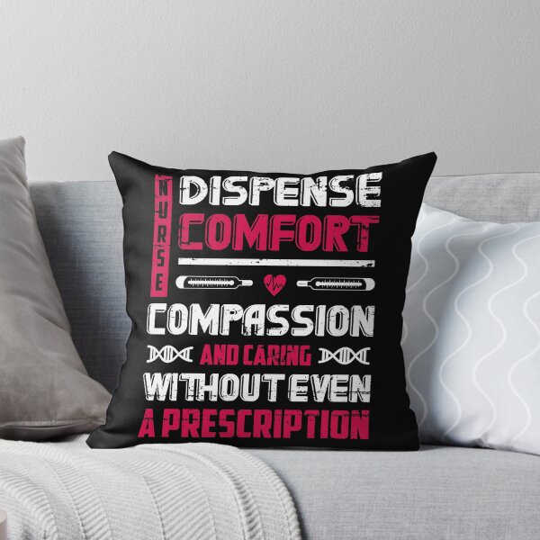 Item preview, Nurse Figure Dispense Comfort Compassion And Caring quote  designed and sold by Tatt-Hooligans.