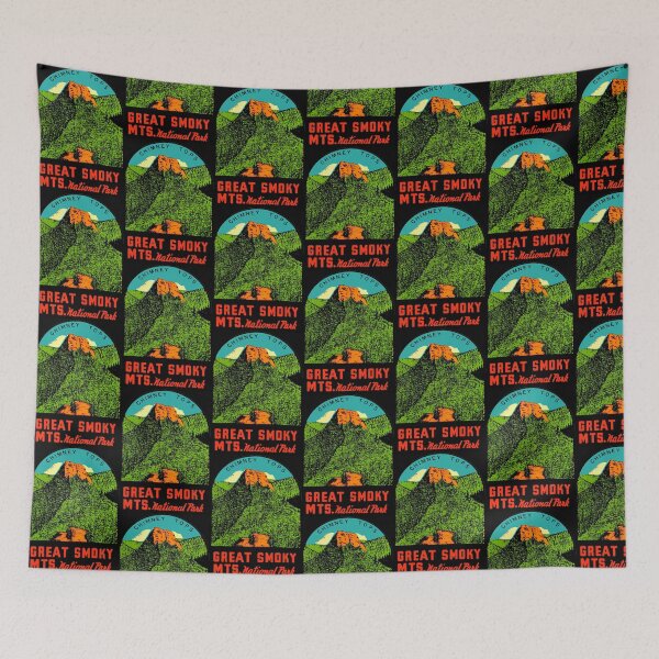 Item preview, Great Smoky Mountains National Park Vintage Travel Decal designed and sold by hilda74.