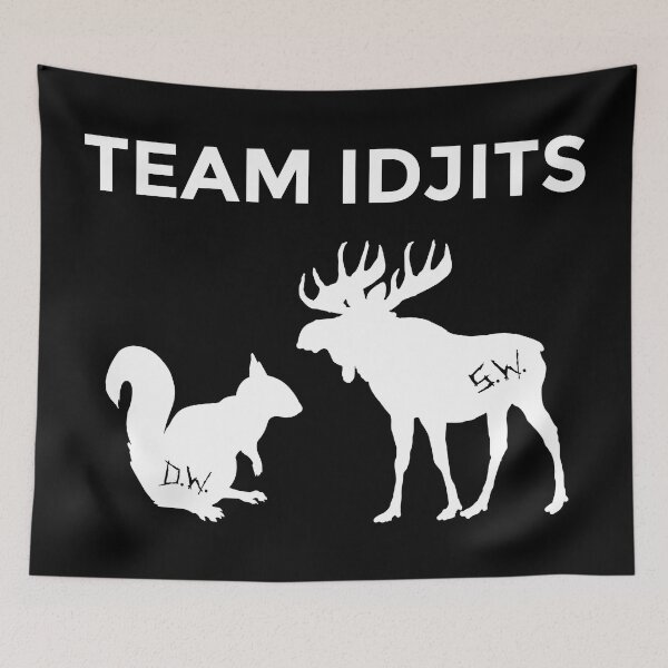 Item preview, team idjits! - white designed and sold by lexicolor.