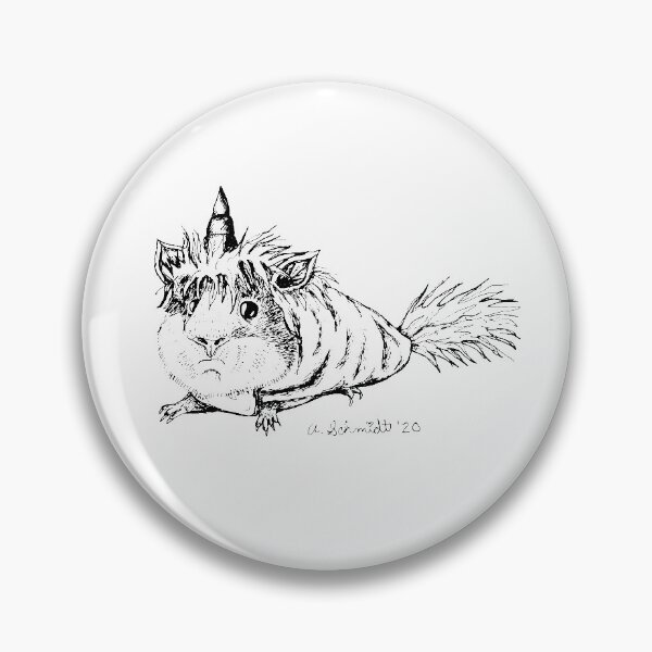 Item preview, Guinea Pig in Unicorn Halloween Costume Illustration designed and sold by Intergalactic Unicorn: Art by Anna Schmidt.
