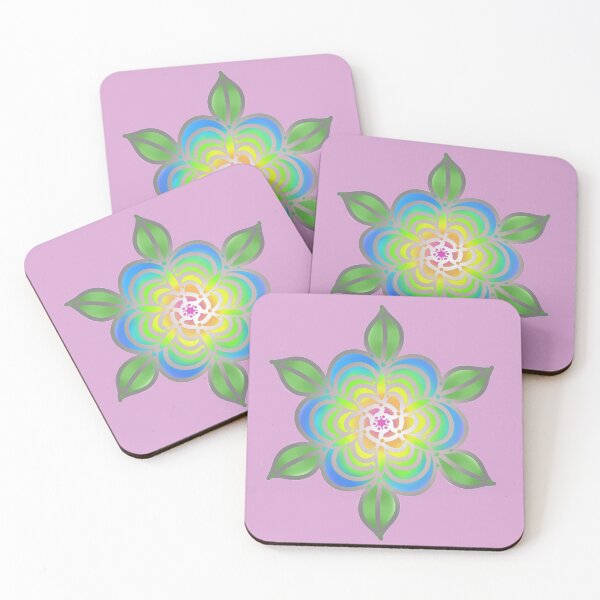 Item preview, Rainbow Flower Mandala designed and sold by MaryaMeerkat.