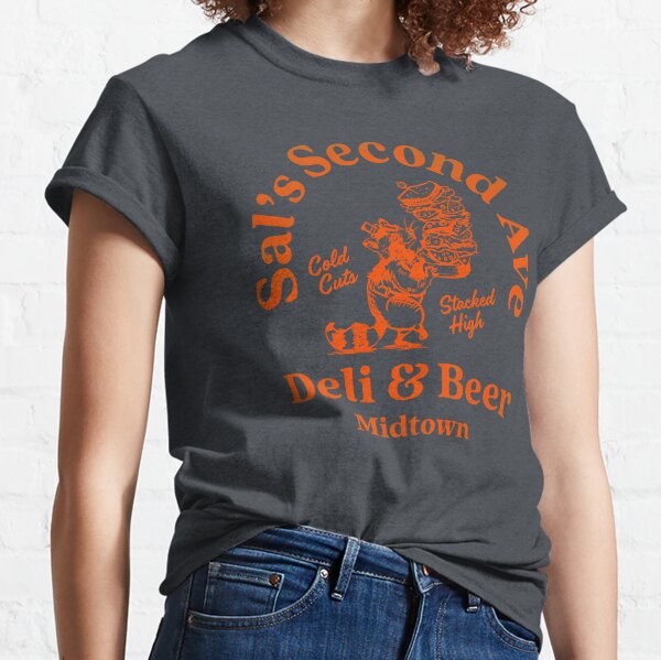 "Sal's Second Ave Deli & Beer" Racoon & NYC Style Deli Design Classic T-Shirt