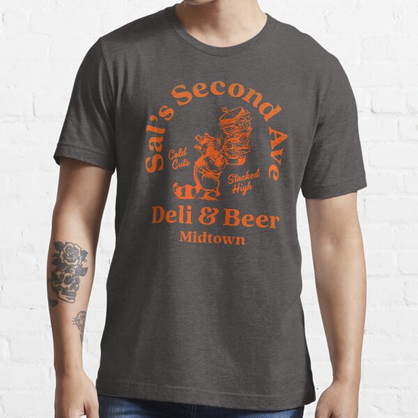 ""Sal's Second Ave Deli & Beer" Racoon & NYC Style Deli Design" Tshirt