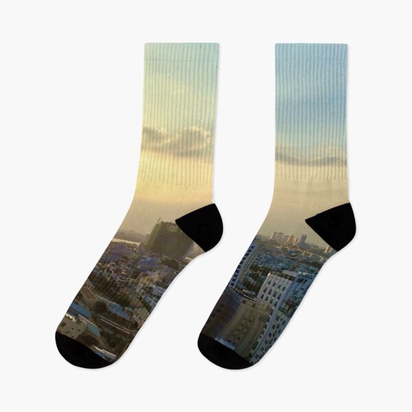 Item preview, Sunrise Over Vietnam Cityscape designed and sold by Sofia Yaron.