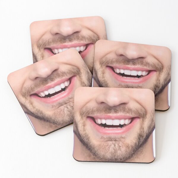 Item preview, smile male sorriso mask mascherina teeth denti designed and sold by FractiousTank.