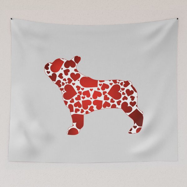 Item preview, Frenchie Love, Frenchie Mom, French Bulldog Hearts, French Bulldog Valentine designed and sold by FunShirtDesigns.