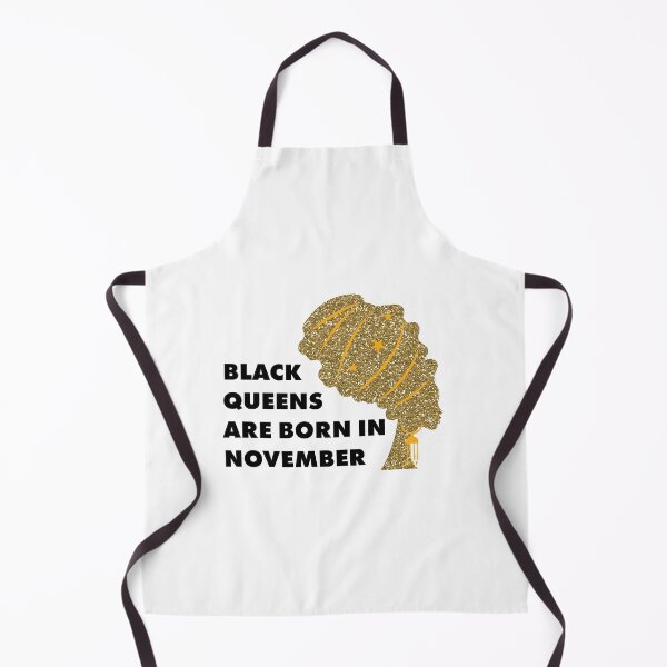 Item preview, Black Queens Are born in November Glitter Gold designed and sold by tinypurpleland.