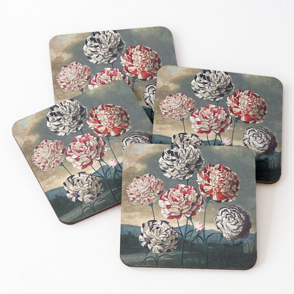 Item preview, Botanical Art Temple Of Flora Carnations designed and sold by JoolyA.