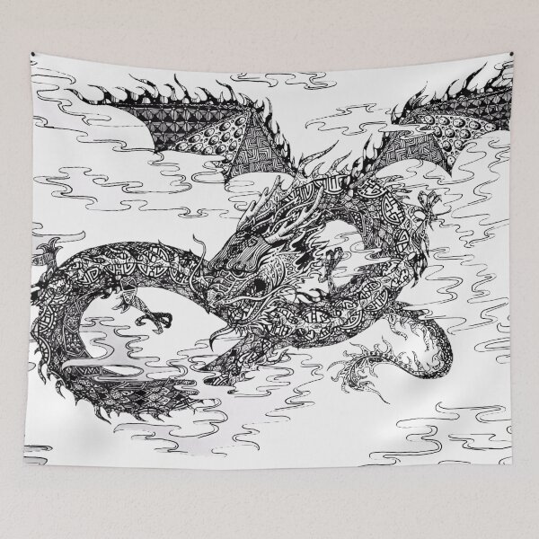 Item preview, Zentangle Dragon designed and sold by Sofia Yaron.