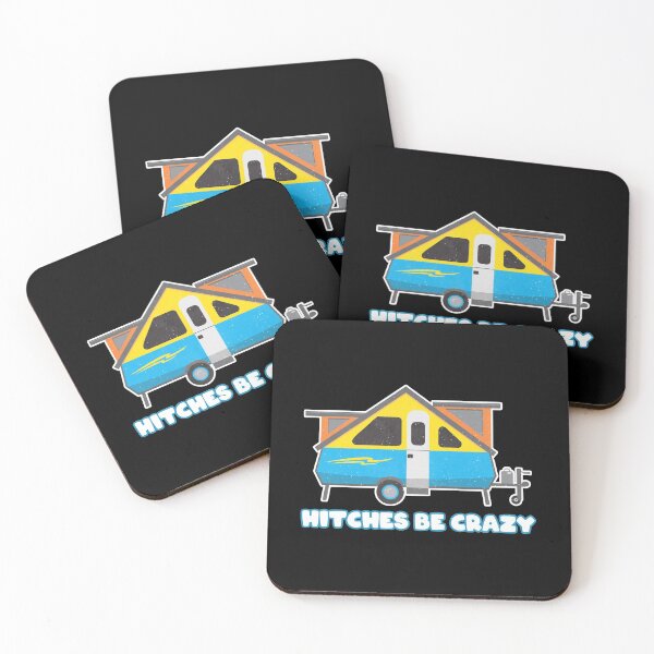 Item preview, Hitches Be Crazy - A Frame Camper designed and sold by scribblepunch.