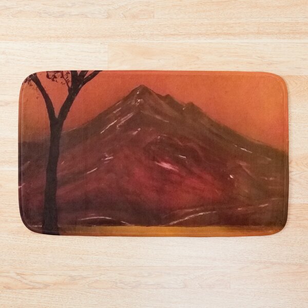 Item preview, Fire mountain sunset landscape designed and sold by edwardtiptonart.