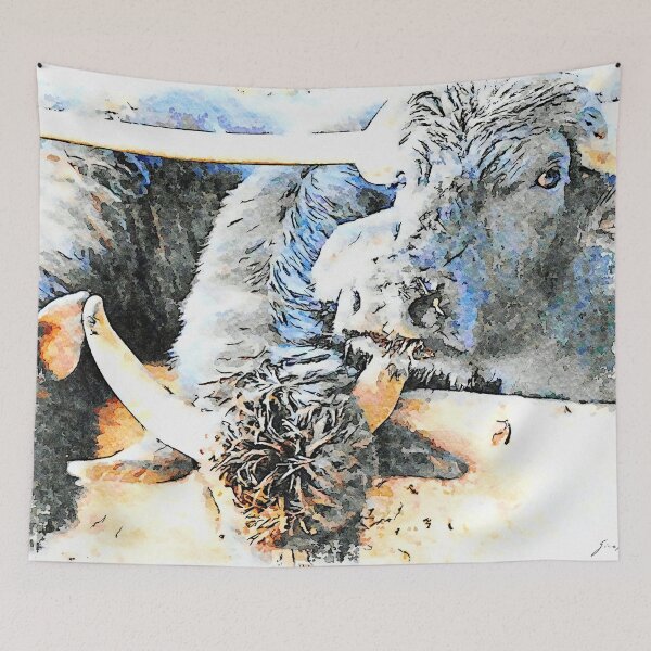 Item preview, Buffaloes in the stall designed and sold by Giuseppe Cocco.