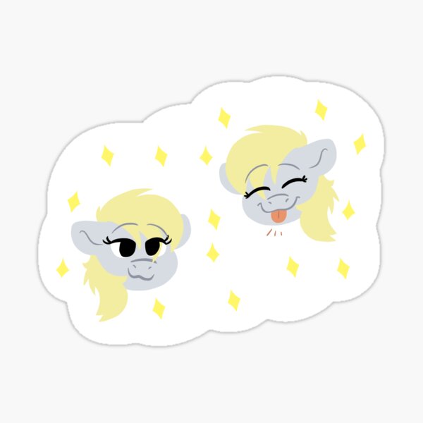 Derpy Hooves Faces Sticker