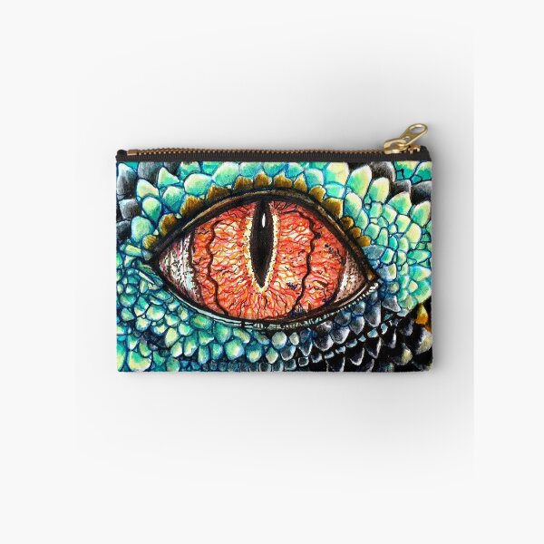Item preview, Teal and Black Dragon with orange eye designed and sold by Lynn Harriet.