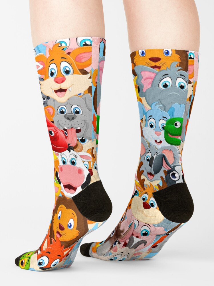 Alternate view of animal zoo Socks