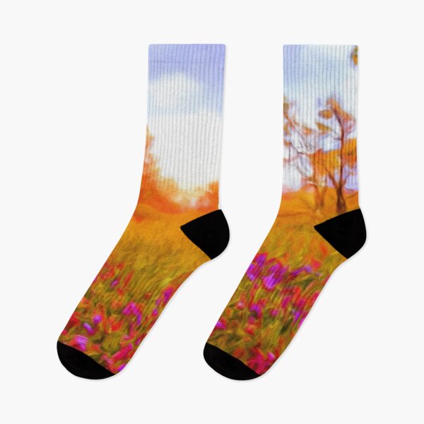 Item preview, Floral Meadow painting designed and sold by Red Witch Art.