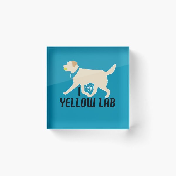 Item preview, Yellow Lab Pattern Dog Breed Labrador Retrievers in Blue designed and sold by Art by Jess.