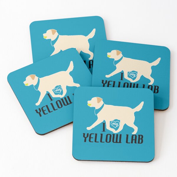 Item preview, Yellow Lab Pattern Dog Breed Labrador Retrievers in Blue designed and sold by Art by Jess.