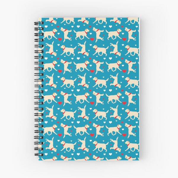 Item preview, Yellow Lab Pattern Dog Breed Labrador Retrievers in Blue designed and sold by Art by Jess.