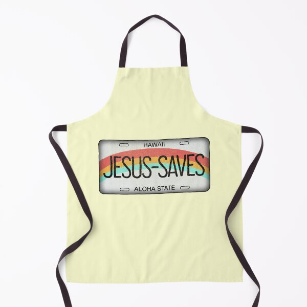 Item preview, Jesus Saves Hawaii License Plate Retro Aloha designed and sold by thefrshmachine.