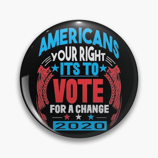Item preview, Americans Your Right its to Vote for a Change Political 2020 T-Shirt designed and sold by wear4gamers.