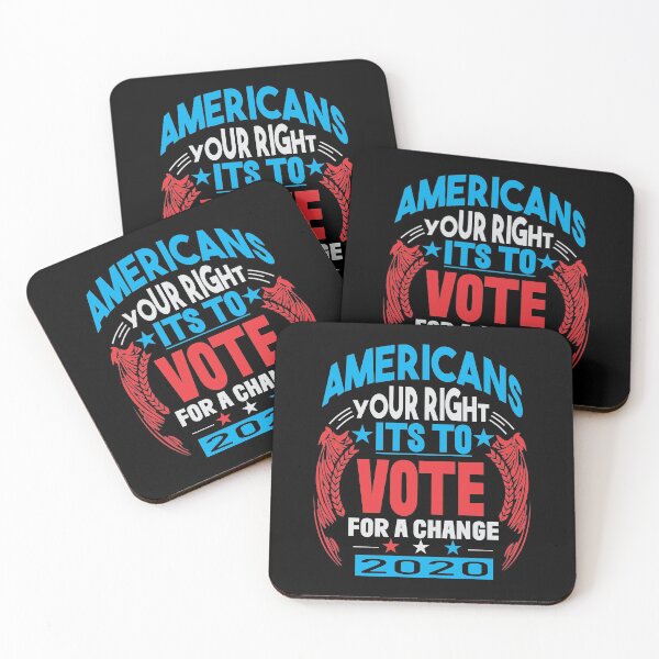 Item preview, Americans Your Right its to Vote for a Change Political 2020 T-Shirt designed and sold by wear4gamers.