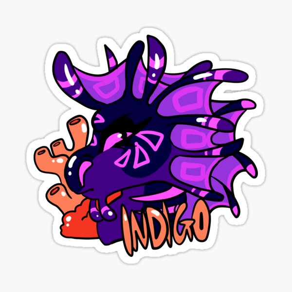 Artikel-Vorschau von Indigo-Aufkleber [Wings of Fire], designt und verkauft von OliveCow.