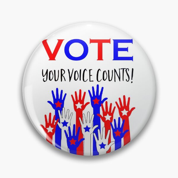 Item preview, Vote! Your voice counts! Patriotic hands stars designed and sold by JoyfulJen.
