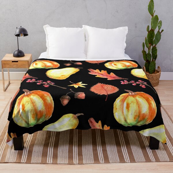 Item preview, Fall Autumn Pattern with Pumpkin Leaves and Acorns designed and sold by Jennifer Church.