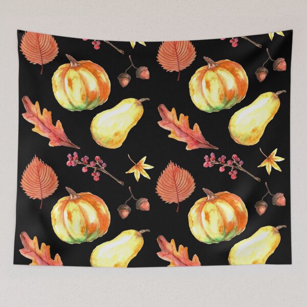 Item preview, Fall Autumn Pattern with Pumpkin Leaves and Acorns designed and sold by Jennifer Church.