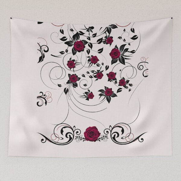 Item preview, Wispy Rose Design designed and sold by JUSTIN TYLER.