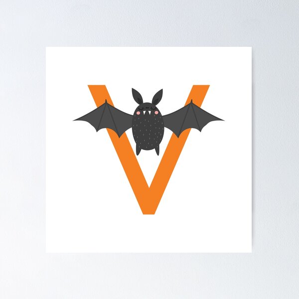 Item preview, Vampire Bat Letter V | Kids Alphabet designed and sold by SerendipityNow.