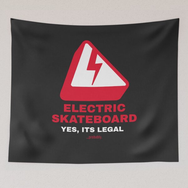 Item preview, Electric Skateboard. Yes, It's legal...probably. designed and sold by SilverFoxStore.