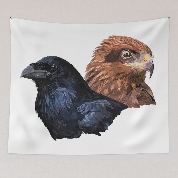 Item preview, Hawk and raven designed and sold by obscurite.