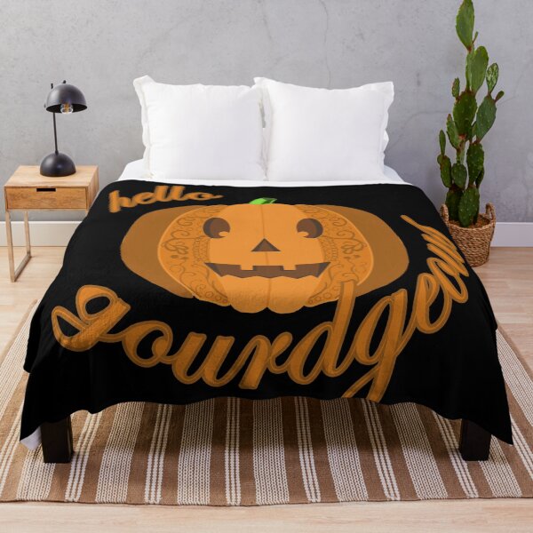 Item preview, Hello Gourdgeous Doodle Pumpkin designed and sold by MaryaMeerkat.