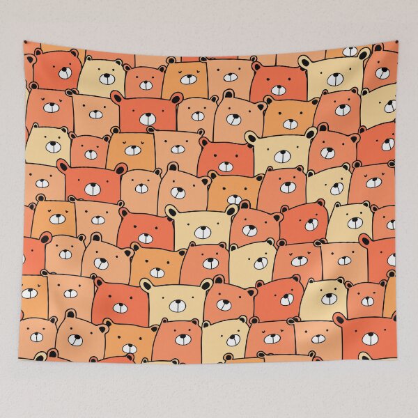 Item preview, Cuddly Doodle Cartoon Teddy Bears designed and sold by Vector Scout Lab.