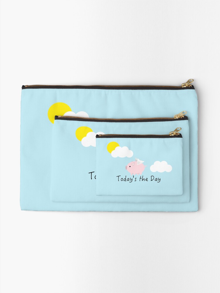 Alternate view of When Pigs Fly Zipper Pouch