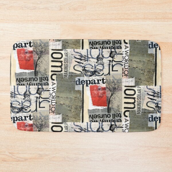 Item preview, Modern Abstract Collage Design Typography designed and sold by NancyMerkle.