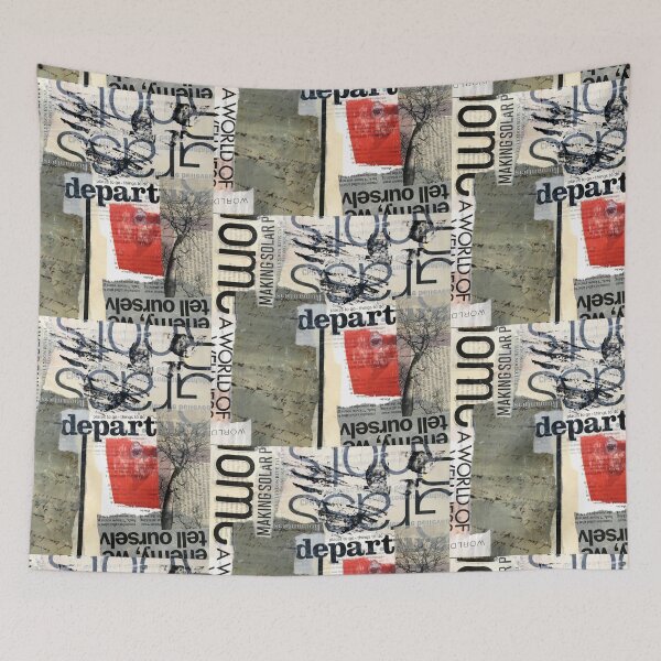 Item preview, Modern Abstract Collage Design Typography designed and sold by NancyMerkle.