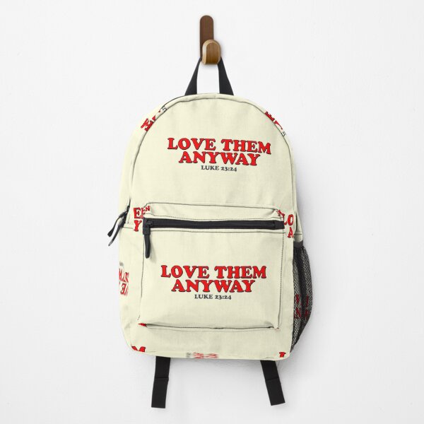 Item preview, Love Them Anyway Red Bible Quote Jesus designed and sold by thefrshmachine.
