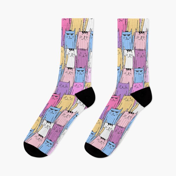 Item preview, Cute Cartoon Doodle Kitty Cats designed and sold by Vector Scout Lab.